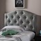 Baxton Studio Myra Grey Upholstered Button-Tufted Twin Size Headboard 125-6971 - alternate 2